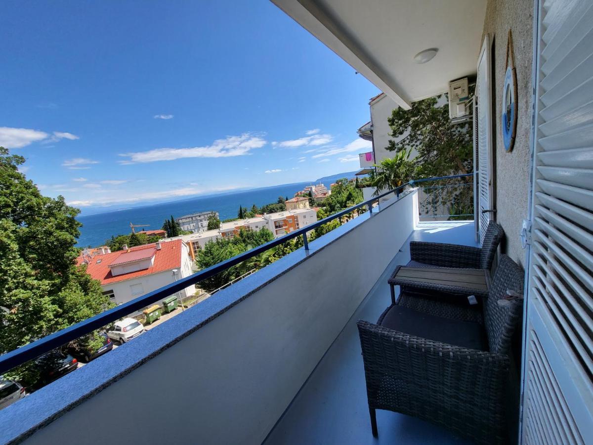 Apartment With Direct Sea View, Free Parking And Close To Beaches And Promenade Ловран Екстер'єр фото